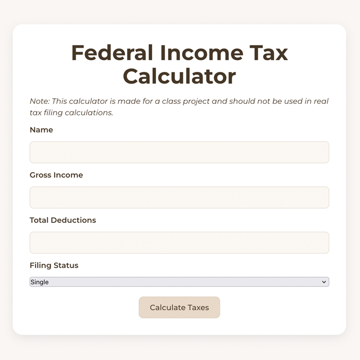 Tax Calculator